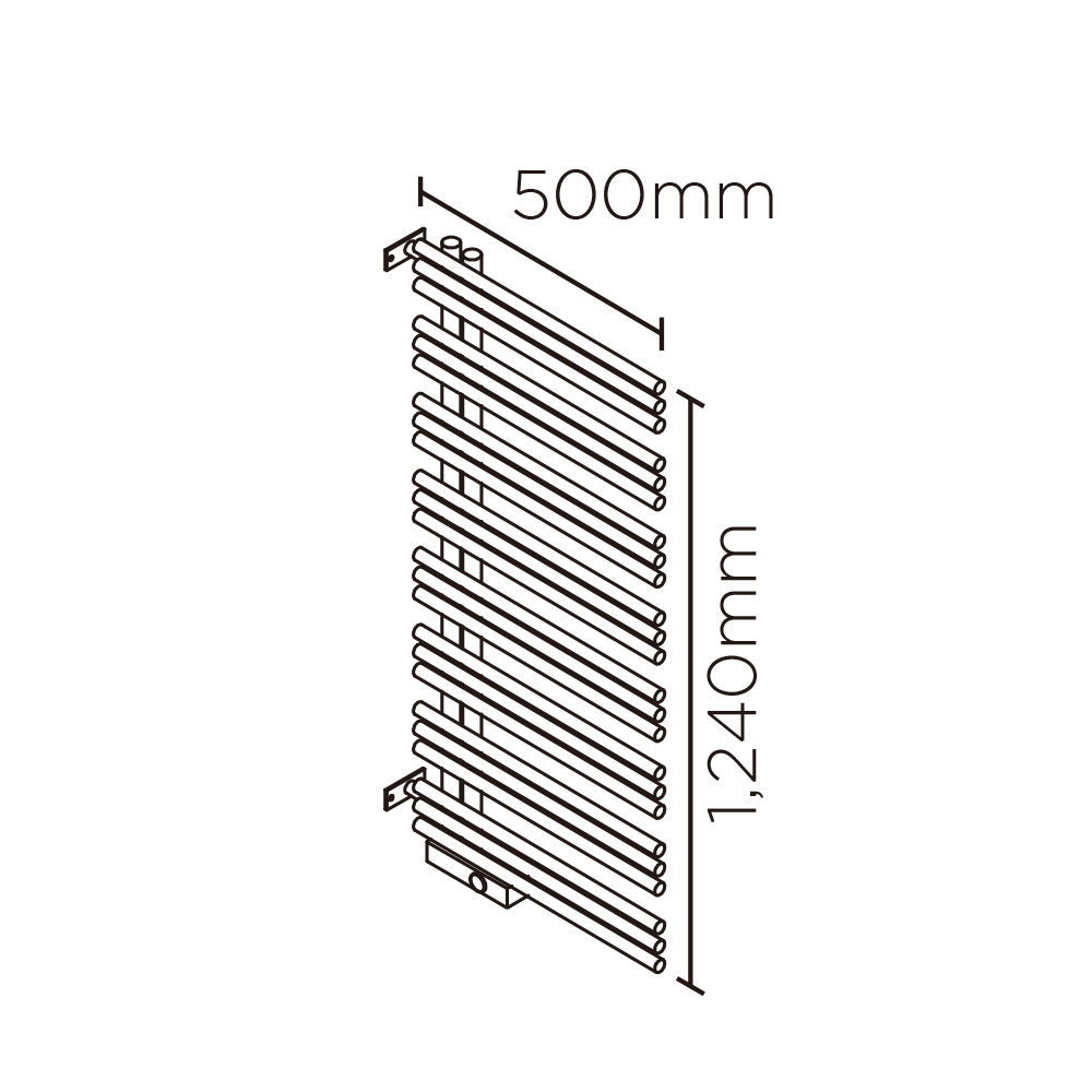 YAE90壁垂直設置(高さ:1240mm 幅:500mm 右開き CANDYRED )キャンディレッド