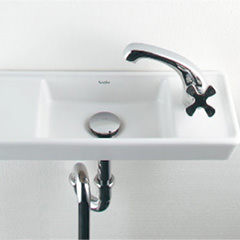 Luju 壁付け手洗器440mm (水栓穴:Rタイプ)