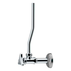 アングル止水栓(壁給水/床給水タイプがございます。施工現場に合わせてお選びください)(クロム)