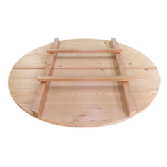 【大和重工専用】木製風呂ふた　丸型80