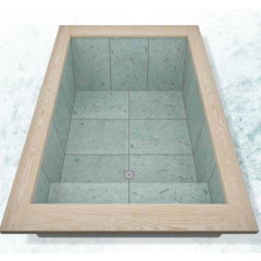 デザイン浴槽　ウッドフレーム 1694サイズ